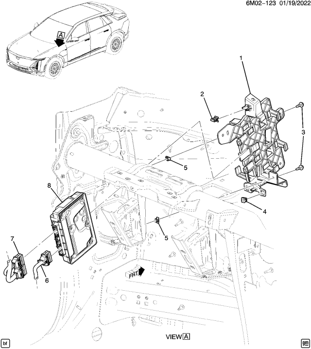2024 Honda Prologue BRACKET, BCM Diagram for 87827523