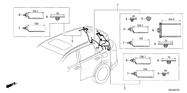 2023 Honda CR-V Hybrid 5 Door Sport 2WD CVT Wire Harness Diagram 7