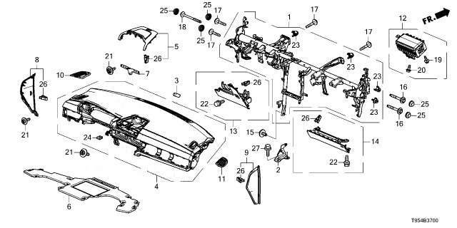 2025 Honda CR-V BOLT-WASHER (8X68) Diagram for 90111-TRN-H00
