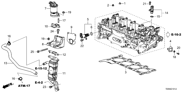 2026 Honda Civic VALVE ASSY Diagram for 15830-6MA-J01