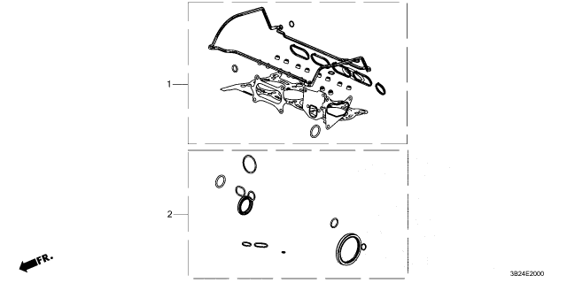 2023 Honda CR-V Hybrid GASKET KIT Diagram for 06111-6MA-J00