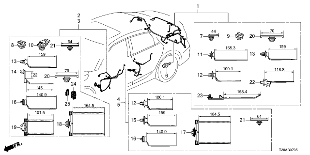 2026 Honda Civic 4 Door LX 2WD CVT Wire Harness Diagram 6