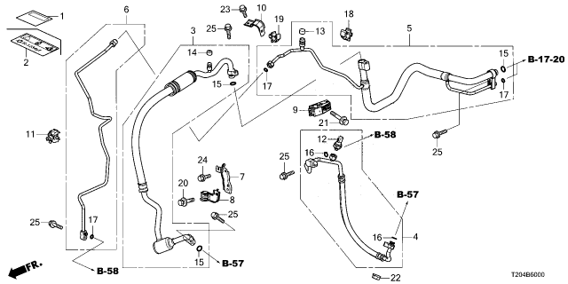 2025 Honda Civic PIPE COMP, RECEIVER Diagram for 80341-T56-A01