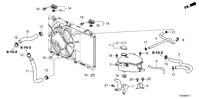 2024 Honda Civic HOSE Diagram for 19108-66V-A00