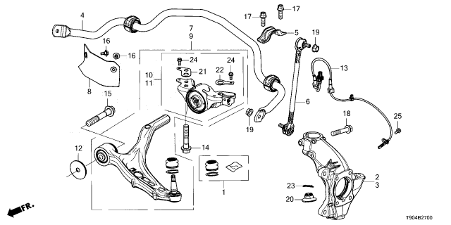 2024 Honda Pilot BOLT, FLANGE (10X30) Diagram for 90182-TYA-A00