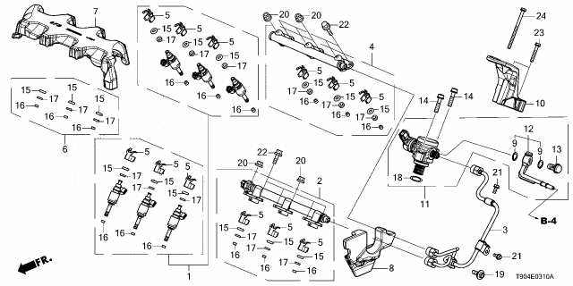 2024 Honda Pilot PUMP ASSY Diagram for 16790-6FB-A01