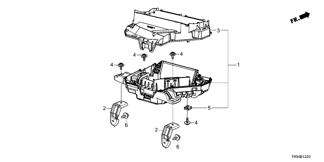 2023 Honda Pilot DISPLAY, HEAD UP Diagram for 78200-T90-A01
