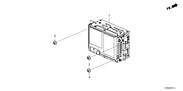 2025 Honda HR-V UNIT, DISP AUDIO Diagram for 8A500-3V0-A12