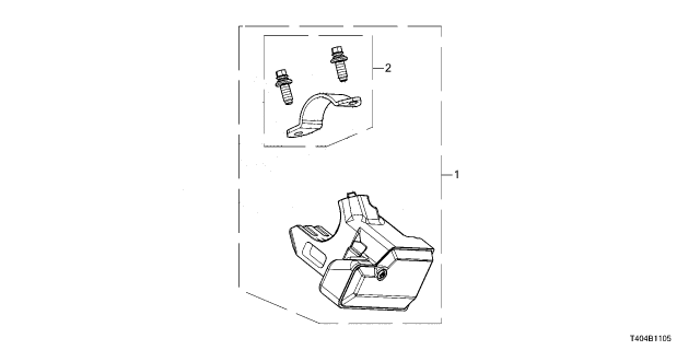 2023 Honda Civic HOLDER SET, COLUMN Diagram for 06352-T20-A11