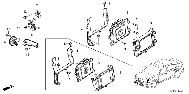 2025 Honda Civic ELECTRONIC CONTROL U Diagram for 37820-64B-AF4