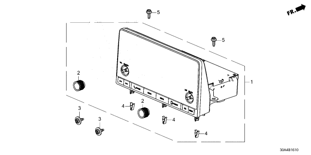 2023 Honda Accord AUDIO UNIT, SCREEN Diagram for 8A100-30A-A01