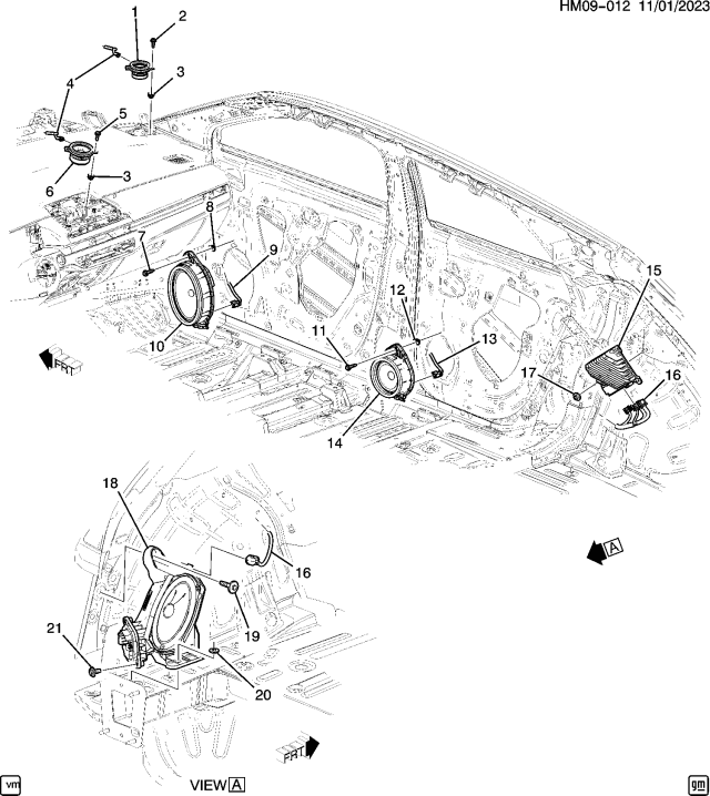 2025 Honda Prologue BOLT, FR Diagram for 11602876