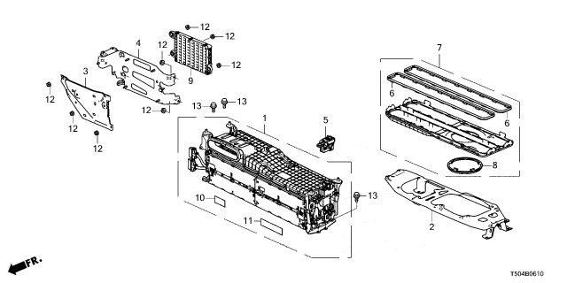 2025 Honda Civic Hybrid PACK ASSY-, BATTERY Diagram for 1D100-6MC-A02