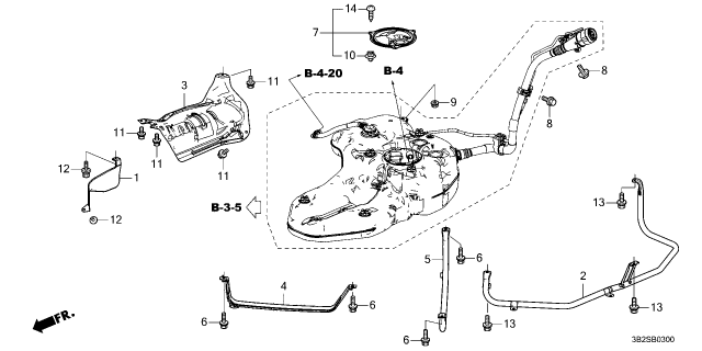 2025 Honda CR-V Hybrid Pipe Diagram for 17518-3A1-A00