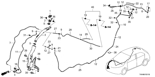 2025 Honda Civic TUBE, CORRUGATE Diagram for 76870-SYY-003