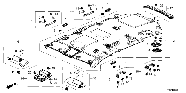 2025 Honda CR-V LNG, ROOF *NH882L* Diagram for 83201-3A0-A01ZA