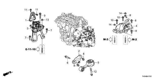 2024 Honda Civic ROD, TORQUE (LOWER) Diagram for 50890-3K0-H21