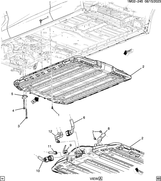 2025 Honda Prologue BATTERY, HIGH VLTG Diagram for 24060879