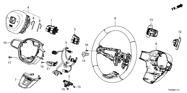 2025 Honda CR-V GRIP *NH900L* Diagram for 78501-T95-A10ZA
