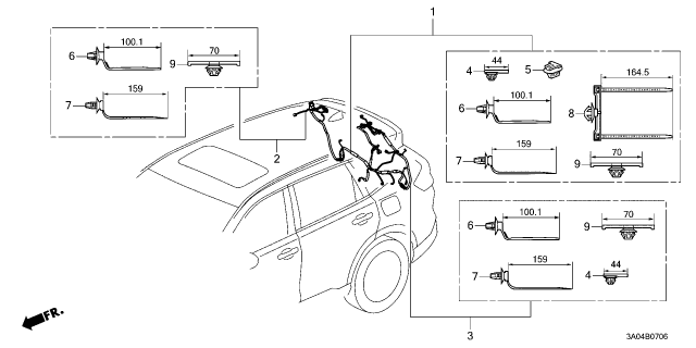 2023 Honda CR-V 5 Door 1.5T LX AWD CVT Wire Harness Diagram 7