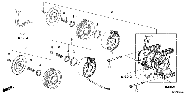 2026 Honda Civic SET, CLUTCH Diagram for 38900-6MD-A01