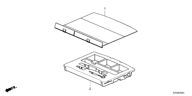 2025 Honda HR-V BOX, CARGO FLOOR Diagram for 84550-3W0-A01