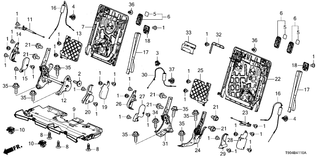 2024 Honda Pilot BOLT (M8X16-5) Diagram for 81318-TYA-A01