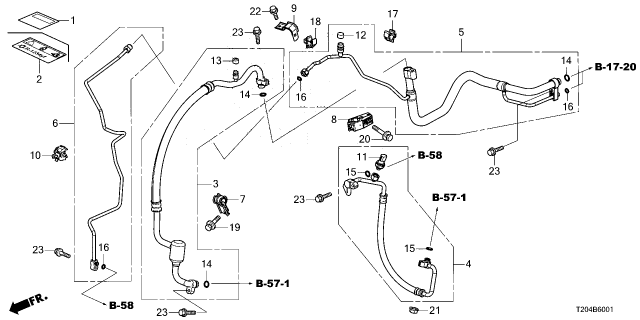 2023 Honda Civic HOSE COMP, SUCTION Diagram for 80311-T21-A01