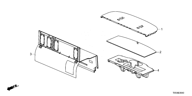 2025 Honda CR-V LID ASSY- *NH900L* Diagram for 84520-T95-A01ZA