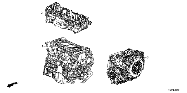 2026 Honda Civic Hybrid TRANSMISSION ASSY Diagram for 20041-6GC-A00RM