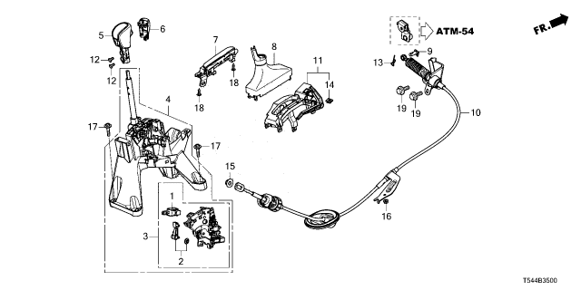 2025 Honda Civic Hybrid WIRE, CONTROL Diagram for 54315-T54-T81