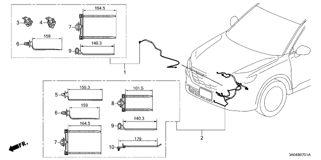 2023 Honda CR-V 5 Door 1.5T LX AWD CVT Wire Harness Diagram 2