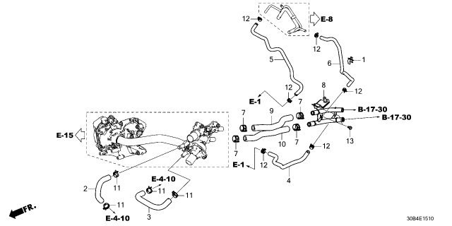 2024 Honda Accord Hybrid HOSE Diagram for 19508-6MA-J00