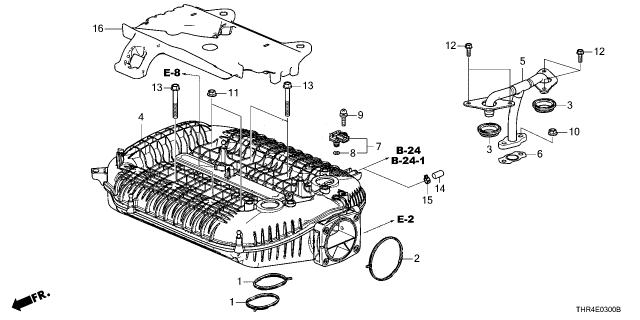 2025 Honda Odyssey MNFLD COMP, IN Diagram for 17160-5MR-A01