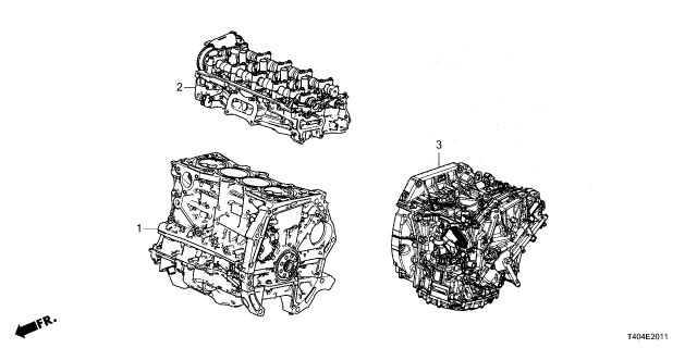 2023 Honda Civic TRANSMISSION ASSY Diagram for 20011-65M-G51