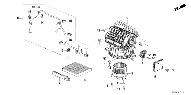 2026 Honda Prelude BLOWER SUB-ASSY Diagram for 79305-T21-A41