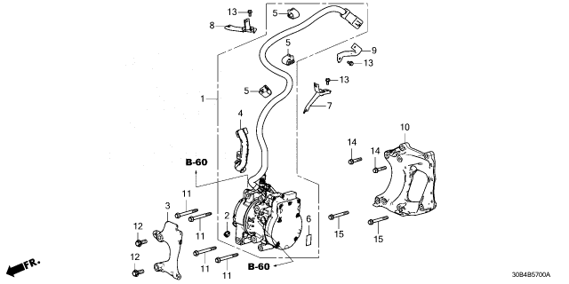 2024 Honda Accord Hybrid COMPRESSOR ASSY Diagram for 38800-6NH-A02