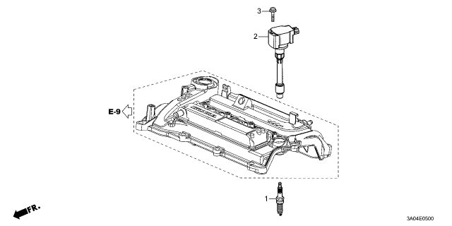 2023 Honda CR-V COIL ASSY-, PLUG TOP Diagram for 30520-59B-023