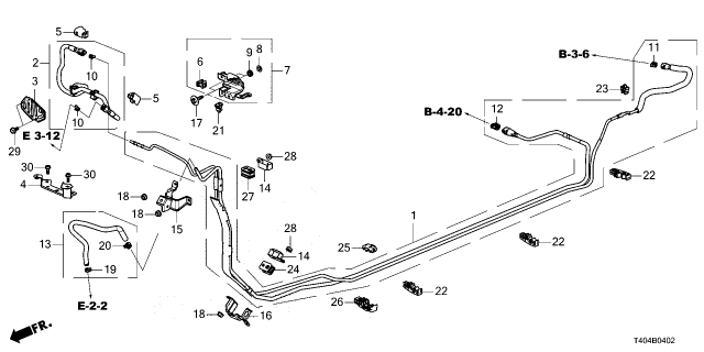2023 Honda Civic HOSE, FUEL PURGE Diagram for 17726-T60-A00