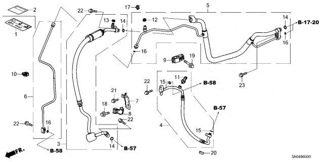 2026 Honda CR-V HOSE, DISCHARGE Diagram for 80315-3A0-A11