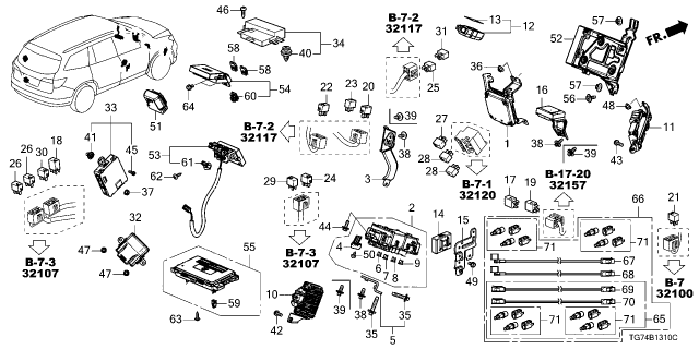 2022 Honda Pilot RELAY ASSY Diagram for 39792-3A0-A01
