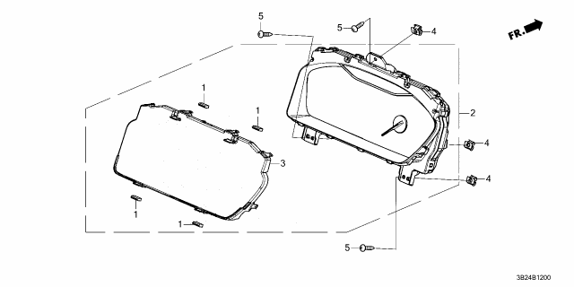 2023 Honda CR-V Hybrid METER, COMBINATION Diagram for 78100-3D5-A32