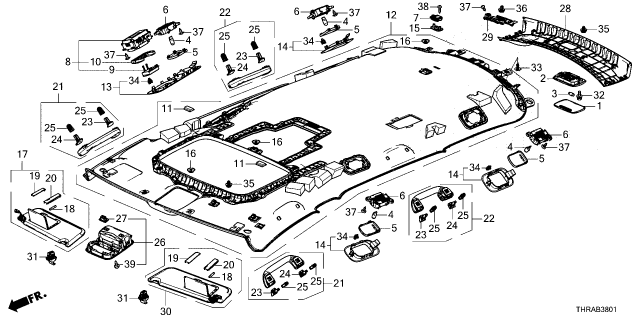 2026 Honda Odyssey GARN, RR- *NH900L* Diagram for 83261-THR-A01ZC