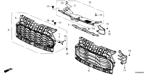 2024 Honda HR-V RETAINER *NH547* Diagram for 39681-3V0-A01ZA