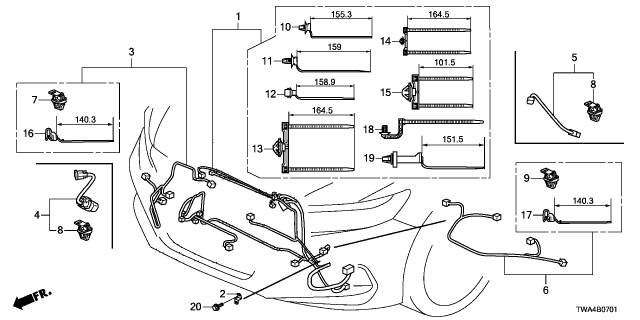 2022 Honda Accord Hybrid 4 Door Hybrid CVT Wire Harness Diagram 2