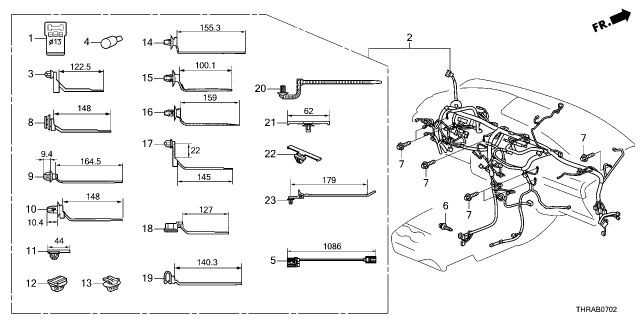 2026 Honda Odyssey 5 Door Elite 10AT Wire Harness Diagram 3