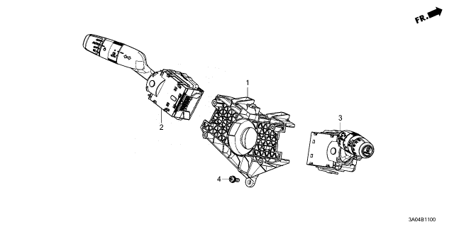 2023 Honda CR-V SWITCH ASSY-, WIPER Diagram for 35256-T20-A31