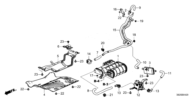 2025 Honda CR-V Hybrid MODULE ASSY Diagram for 17391-3D0-A00