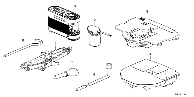 2024 Honda Accord Hybrid PUMP ASSY-, TIRE Diagram for 42773-3D4-A01