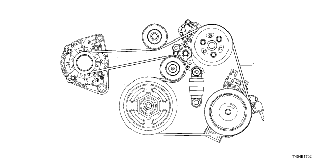 2024 Honda Civic BELT, ALTERNATOR Diagram for 31110-66V-A01